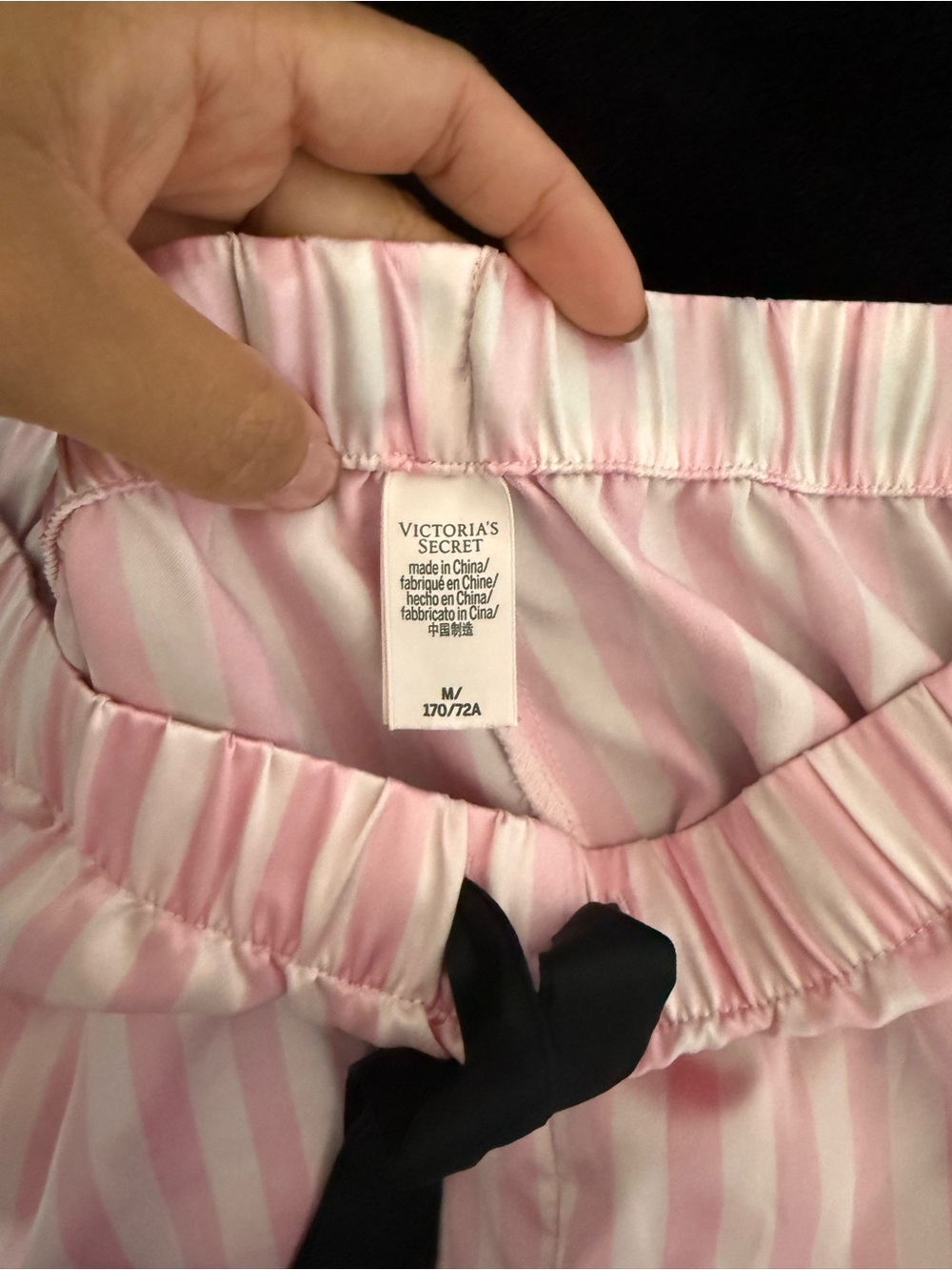 PINK Victoria's Secret Pink & White Striped Pajama Set - Picture 4 of 5